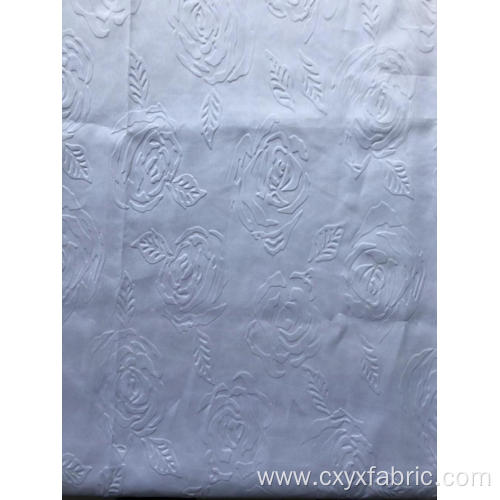 polyester 3d emboss fabric rose design